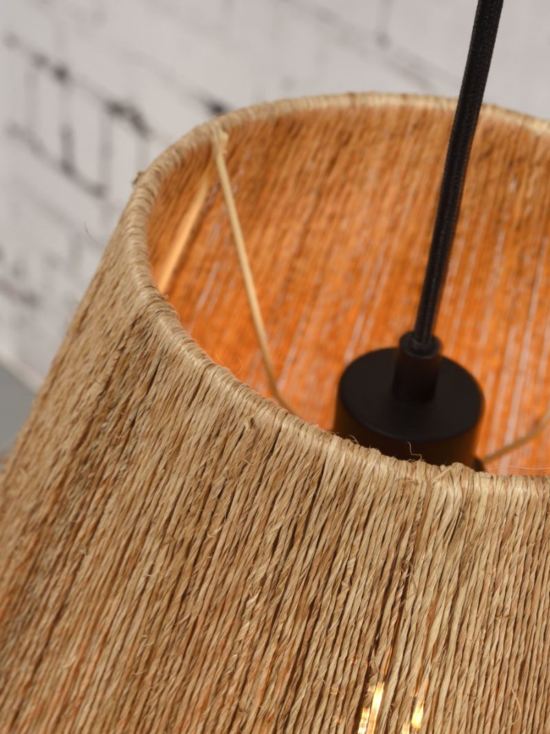 Naturel riet bohemian hanglamp zwart GOOD&MOJO Iguazu - Afbeelding 4