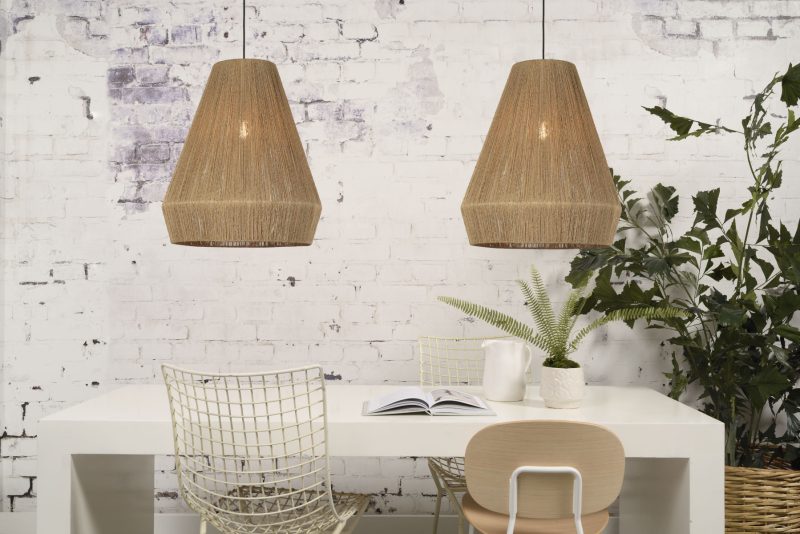 Naturel riet bohemian hanglamp zwart GOOD&MOJO Iguazu - Afbeelding 5