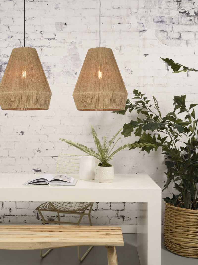 Naturel-rieten hanglamp bohemian zwart GOOD&MOJO Iguazu - Afbeelding 5