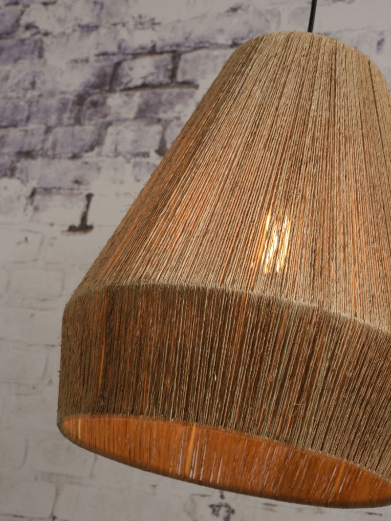 Naturel-rieten hanglamp bohemian zwart GOOD&MOJO Iguazu - Afbeelding 6