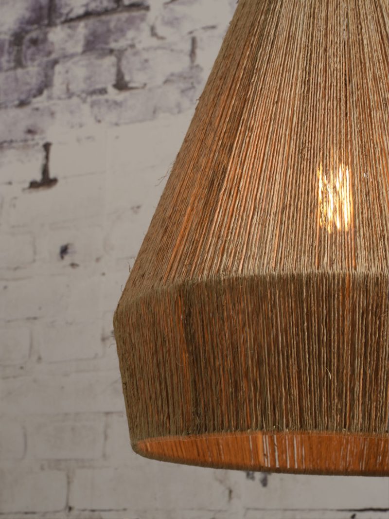 Naturel-rieten hanglamp bohemian zwart GOOD&MOJO Iguazu - Afbeelding 7