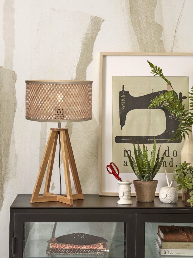 Naturel ronde bohemian tafellamp GOOD&MOJO Java - Afbeelding 5