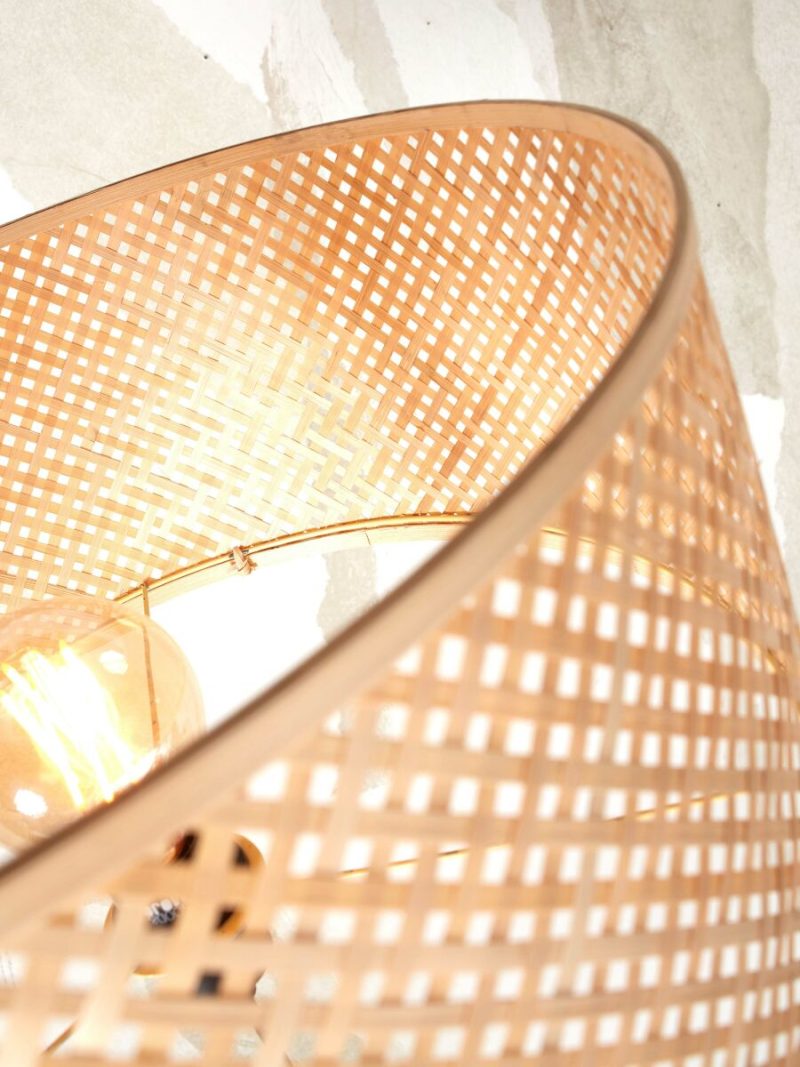 Naturel ronde bohemian vloerlamp GOOD&MOJO Java - Afbeelding 7