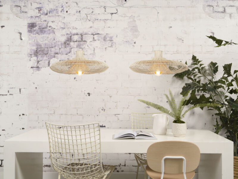 Naturel rotan bohemian hanglampen GOOD&MOJO Kalahari - Afbeelding 2