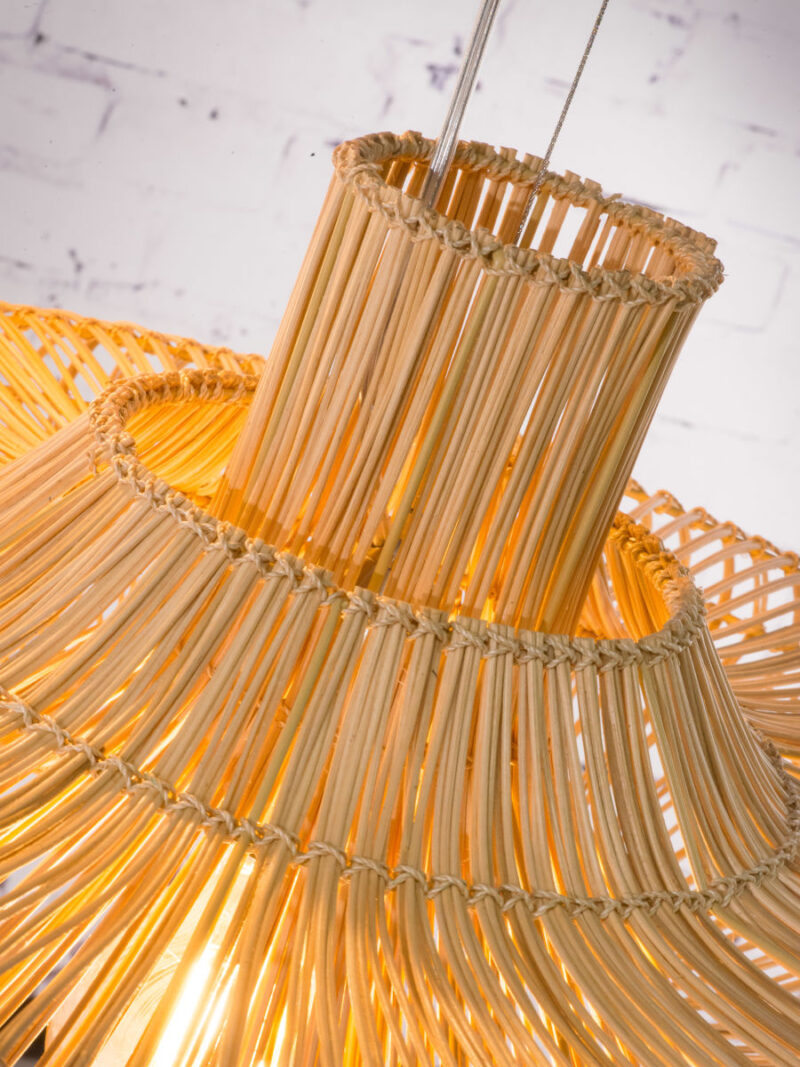 Naturel rotan bohemian hanglampen GOOD&MOJO Kalahari - Afbeelding 3