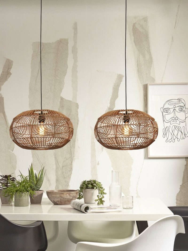 Naturel rotan geweven hanglamp GOOD&MOJO Madeira - Afbeelding 5