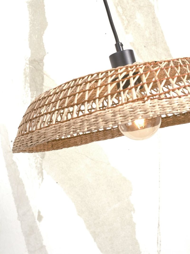 Naturel seagrass metalen boheemse hanglamp GOOD&MOJO Pantanal - Afbeelding 4