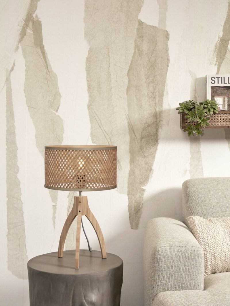 Naturel tafellamp bamboe boheems GOOD&MOJO Java - Afbeelding 2