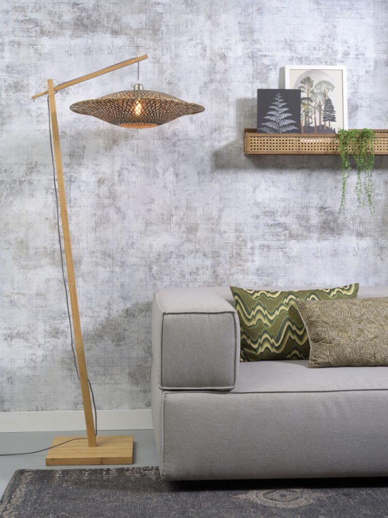 Naturel vloerlamp ufo middelgroot GOOD&MOJO Bali - Afbeelding 2