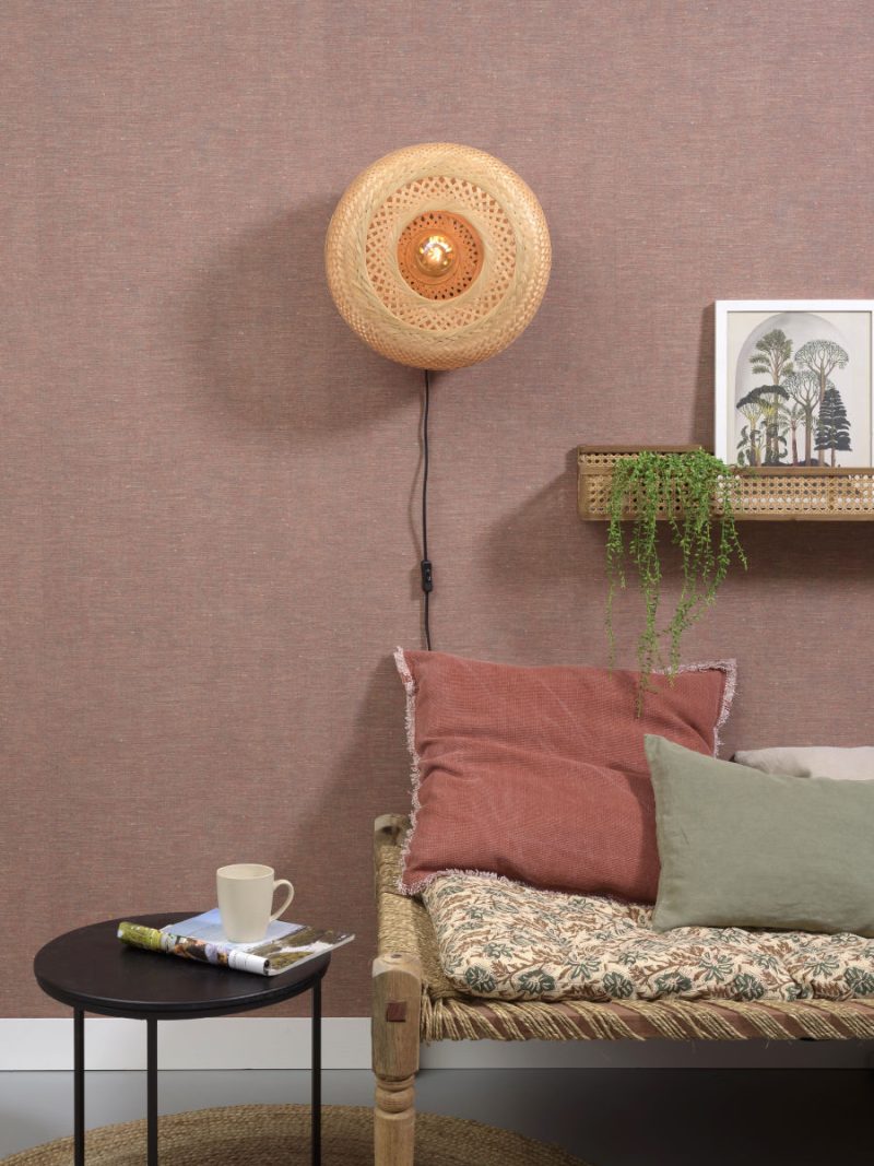 Naturel zwart bamboe wandlamp bohemian GOOD&MOJO Palawan - Afbeelding 5