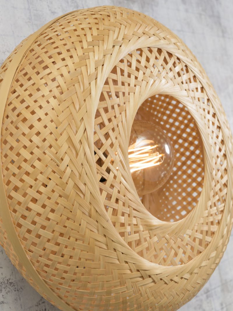 Naturel zwart bamboe wandlamp bohemian GOOD&MOJO Palawan - Afbeelding 8