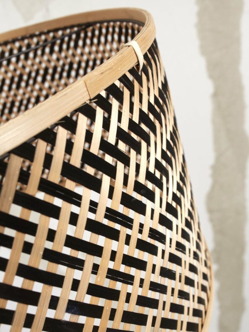 Naturel zwarte bamboe boheemse vloerlamp GOOD&MOJO Java - Afbeelding 3