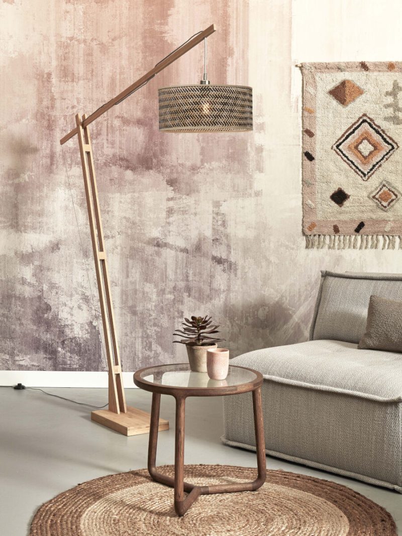 Naturel zwarte bamboe boheemse vloerlamp GOOD&MOJO Java - Afbeelding 5