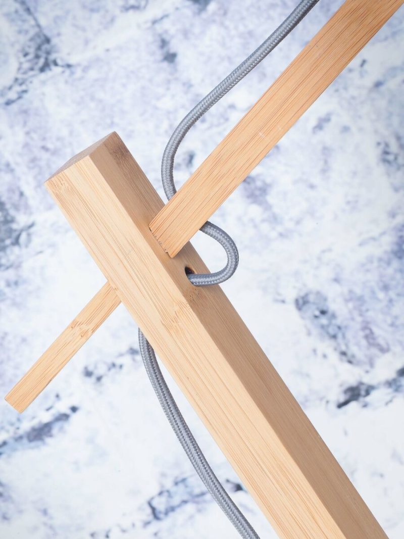 Naturel zwarte bamboe bohemian vloerlamp GOOD&MOJO Ibiza - Afbeelding 9