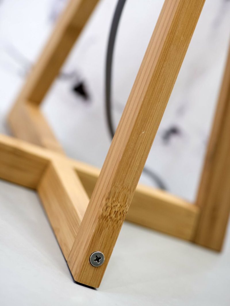 Naturel zwarte bohemian bamboe tafellamp GOOD&MOJO Java - Afbeelding 9