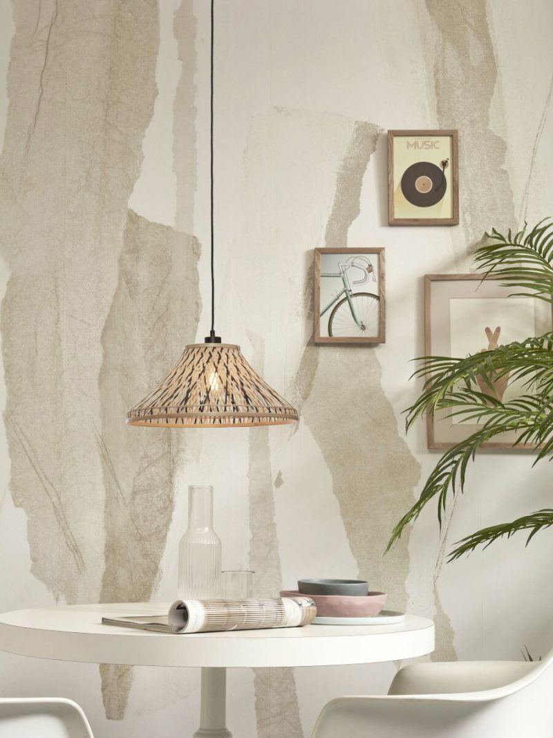 Naturel zwarte hanglamp bohemian bamboe metaal GOOD&MOJO Tahiti - Afbeelding 9