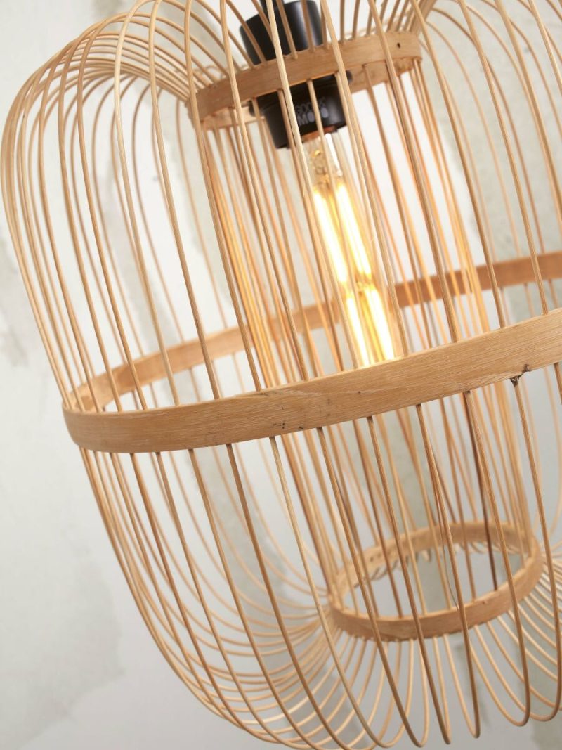 Oosterse bamboe vloerlamp naturel GOOD&MOJO Hokkaido - Afbeelding 3