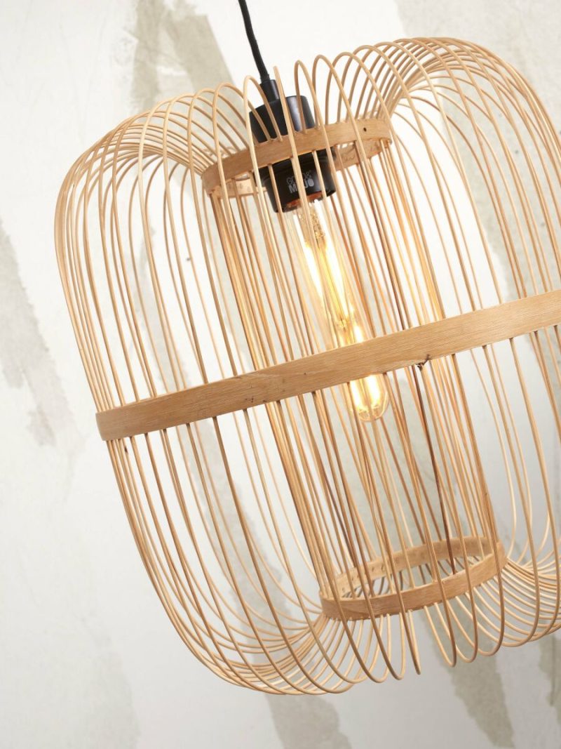 Oosterse bamboe vloerlamp naturel GOOD&MOJO Hokkaido - Afbeelding 6