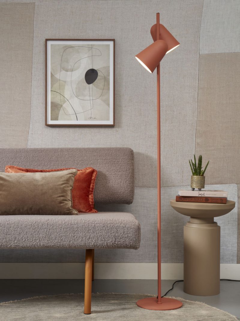 Oranje metalen retro vloerlamp It's About RoMi Salamanca - Afbeelding 2