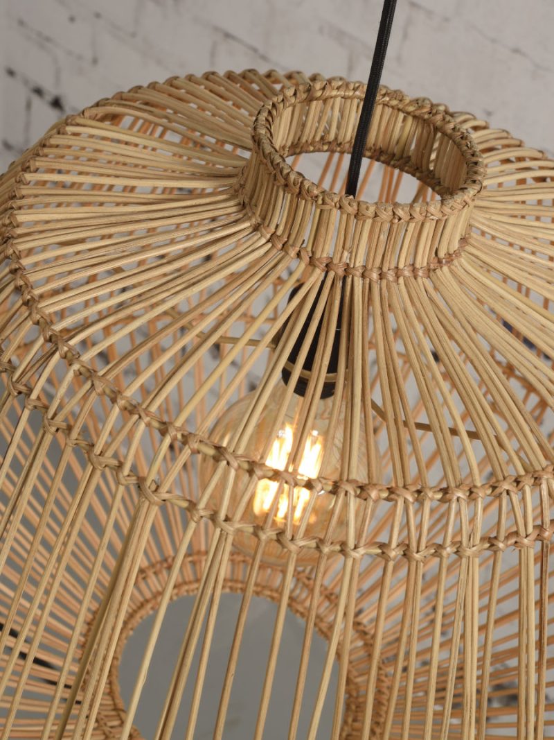 Organische hanglamp naturel rotan GOOD&MOJO Madagascar - Afbeelding 3