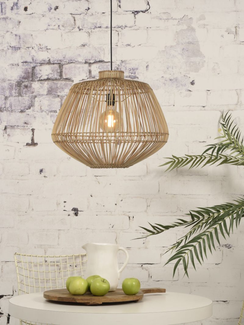 Organische hanglamp naturel rotan GOOD&MOJO Madagascar - Afbeelding 5