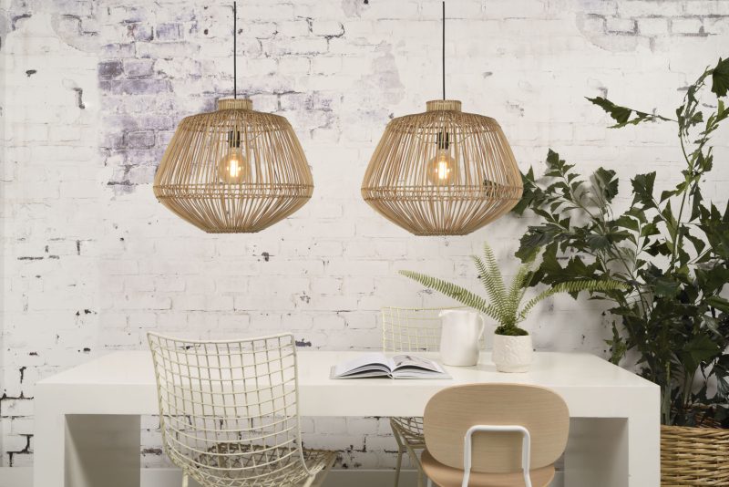 Organische hanglamp naturel rotan GOOD&MOJO Madagascar - Afbeelding 8