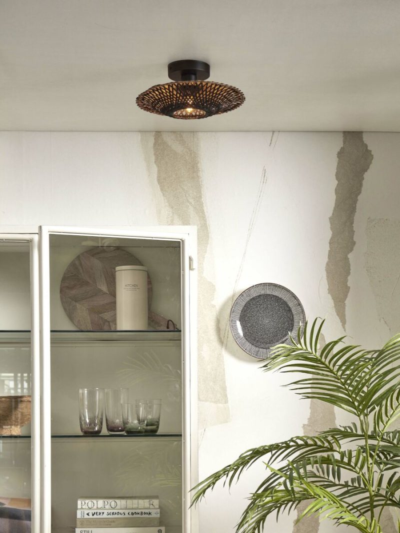 Plafondlamp ringvorm bamboe zwart XS GOOD&MOJO Kalimantan - Afbeelding 5