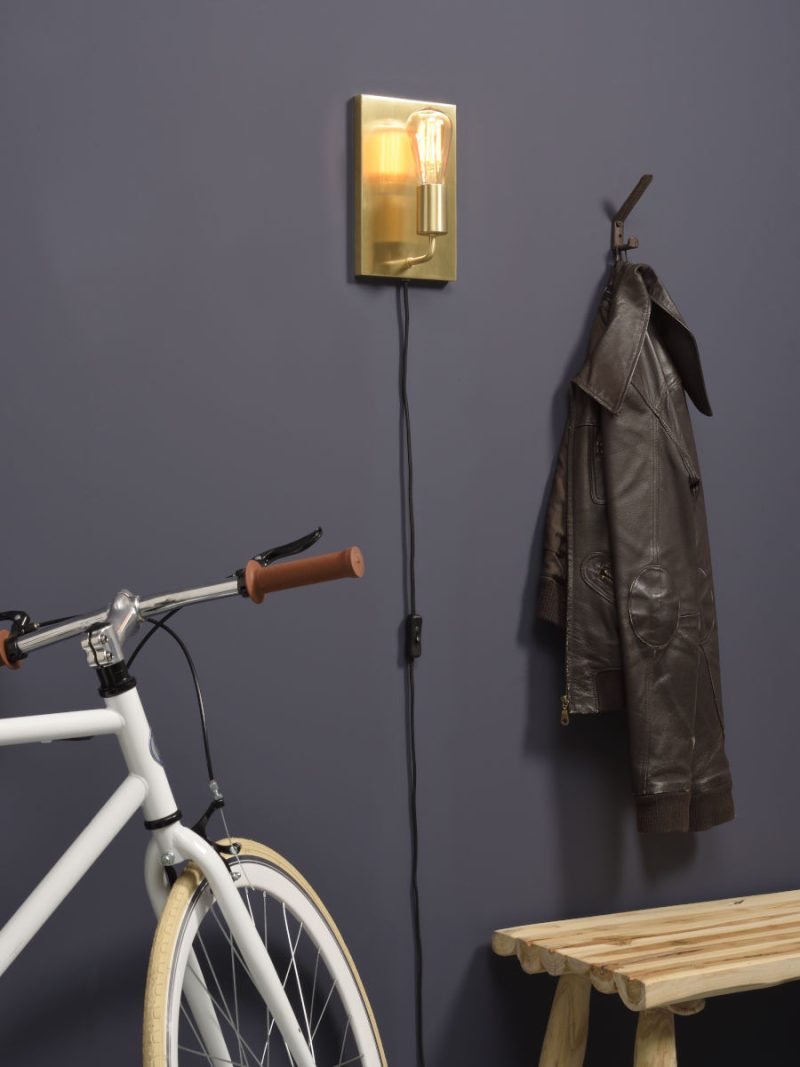 Rechthoekige minimalistische wandlamp goud It's About RoMi Madrid - Afbeelding 2