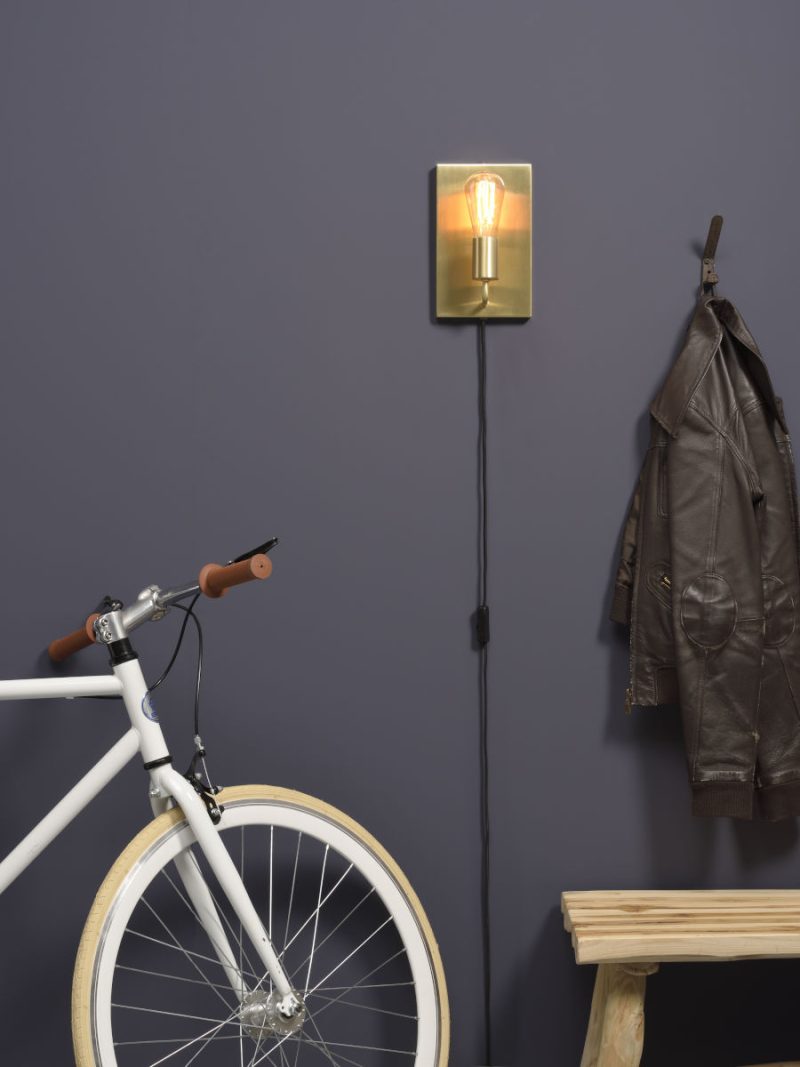 Rechthoekige minimalistische wandlamp goud It's About RoMi Madrid - Afbeelding 5