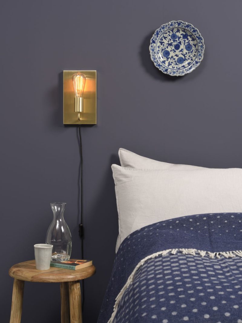 Rechthoekige minimalistische wandlamp goud It's About RoMi Madrid - Afbeelding 7
