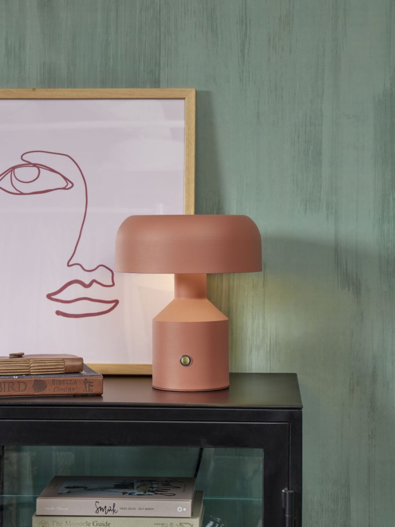 Retro metalen oranje tafellamp It's About RoMi Porto - Afbeelding 8