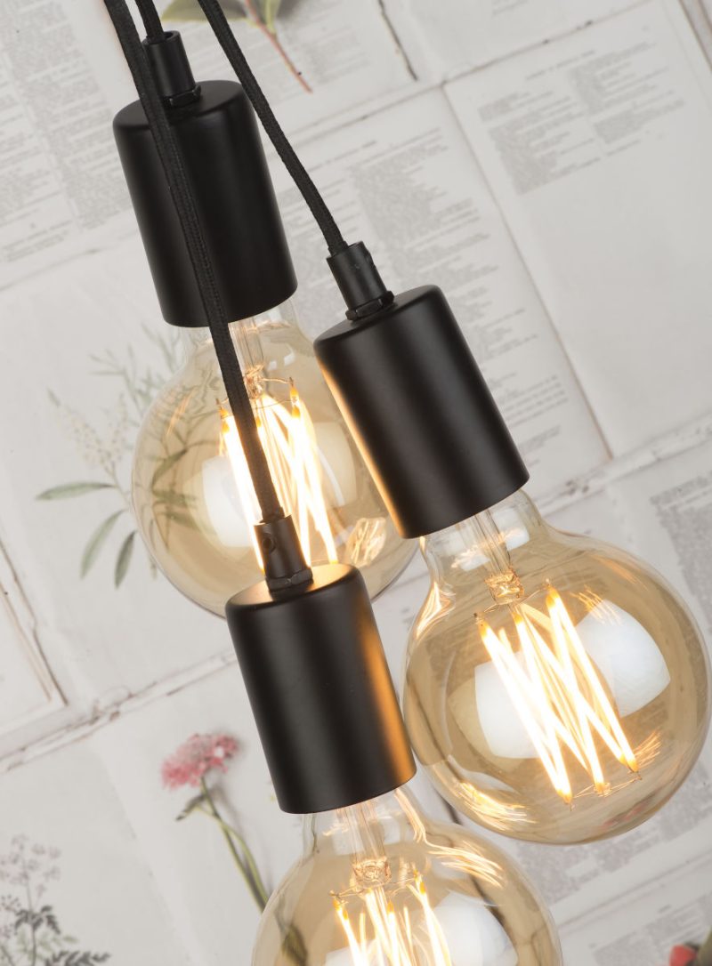 Retro metalen zwarte vloerlamp It's About RoMi Oslo - Afbeelding 3