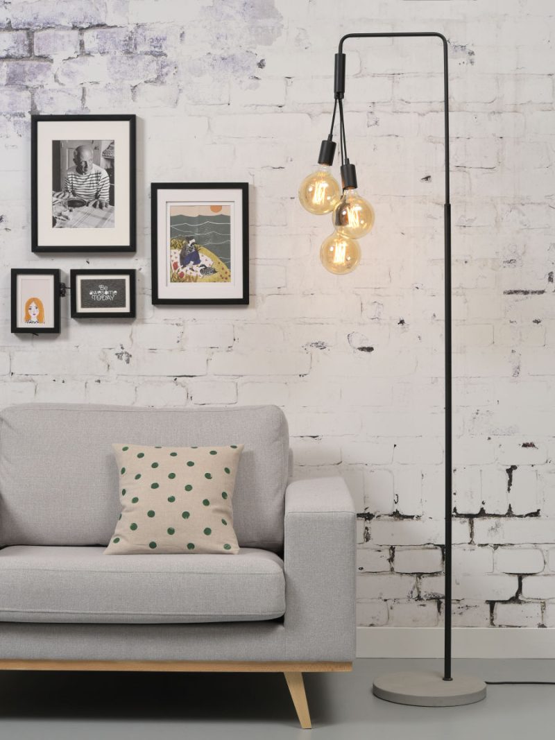 Retro metalen zwarte vloerlamp It's About RoMi Oslo - Afbeelding 5