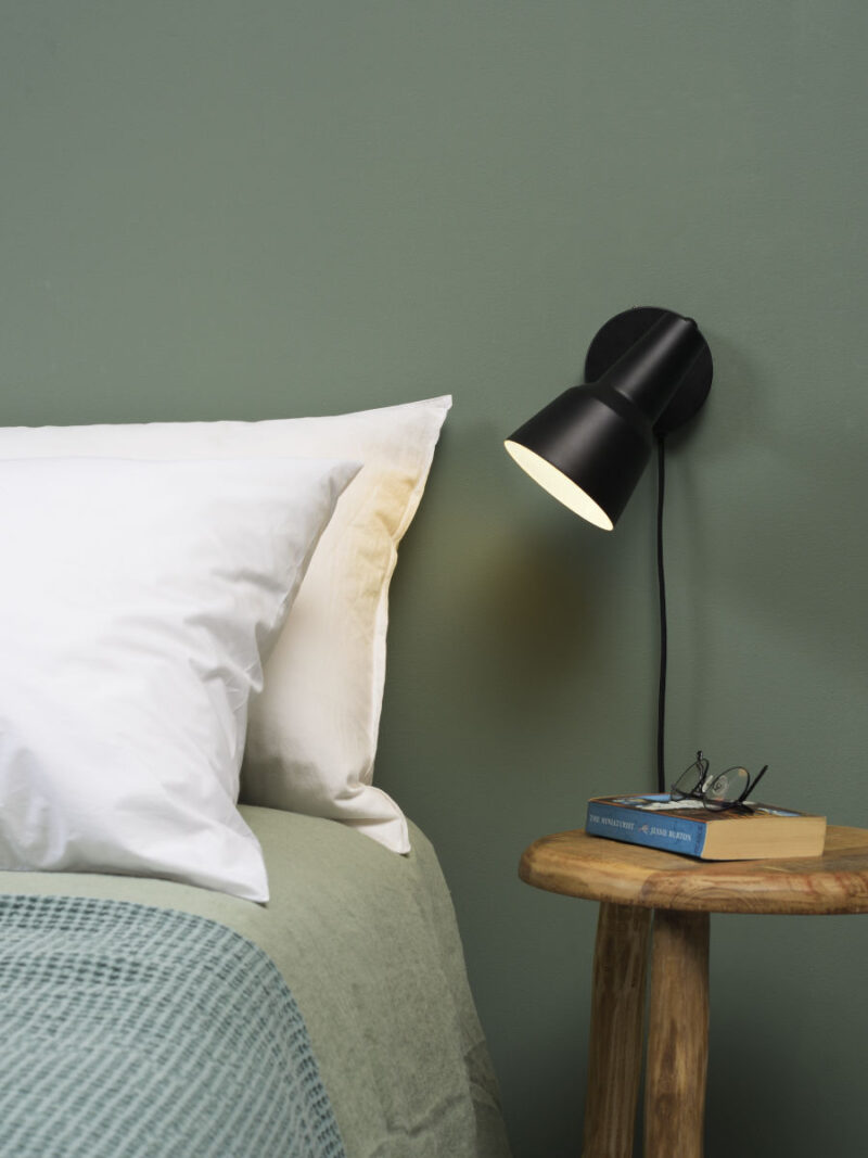 Retro metalen zwarte wandlamp It's About RoMi Valencia - Afbeelding 2