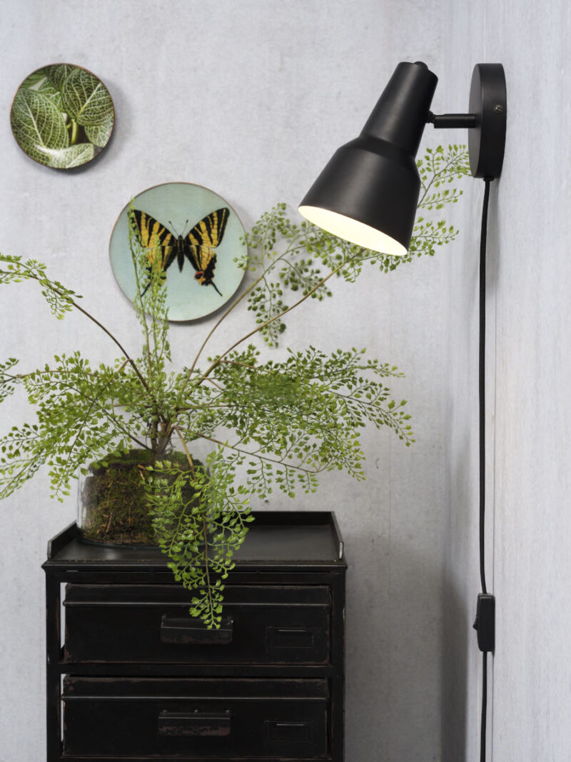 Retro metalen zwarte wandlamp It's About RoMi Valencia - Afbeelding 5