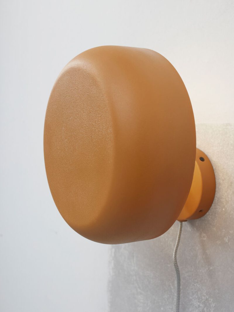 Retro oranje-metalen ronde wandlamp It's About RoMi Porto - Afbeelding 6