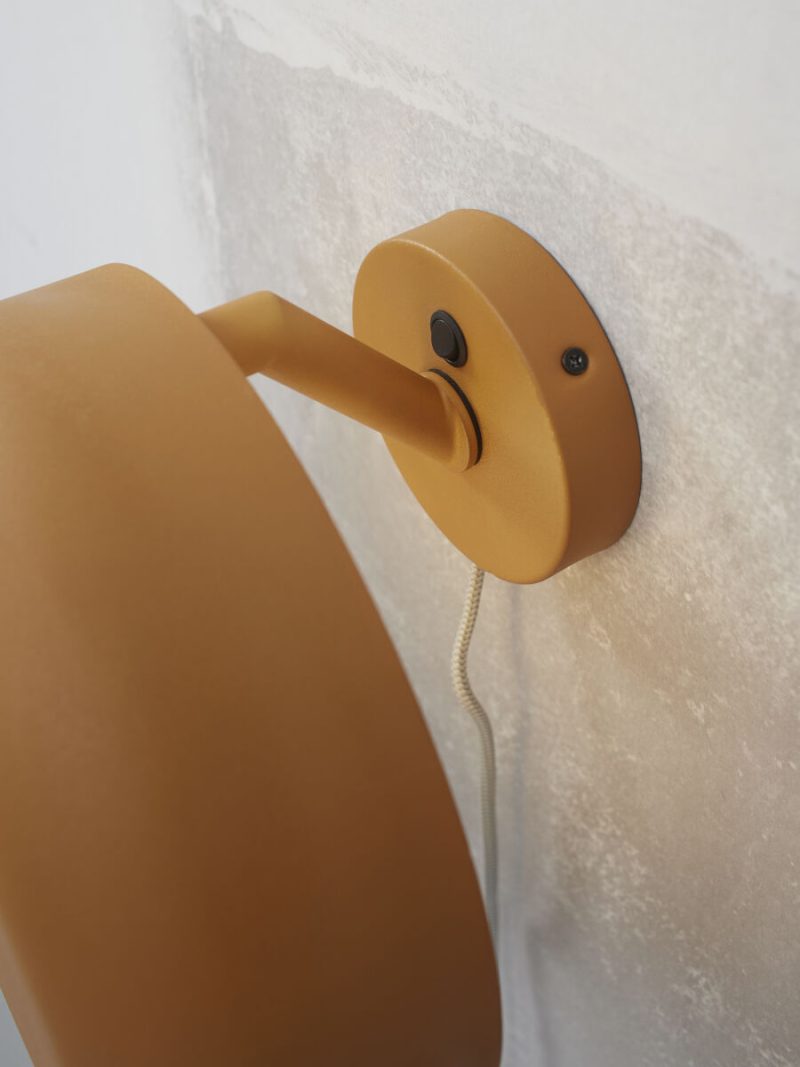 Retro oranje-metalen ronde wandlamp It's About RoMi Porto - Afbeelding 9