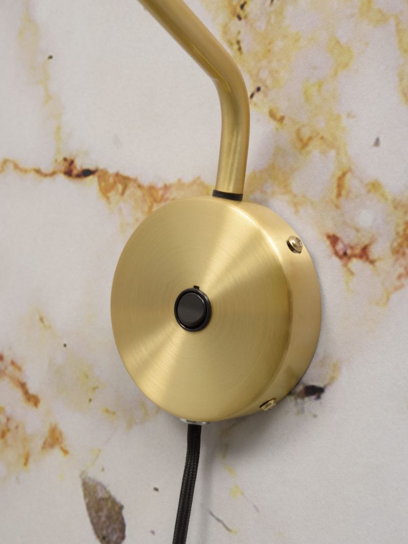 Retro wandlamp trechterkap goud It's About RoMi Lyon - Afbeelding 7