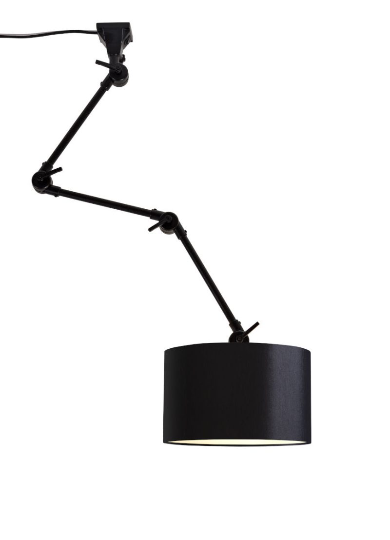 Retro zwart katoenen wandlamp It's About RoMi Amsterdam - Afbeelding 8