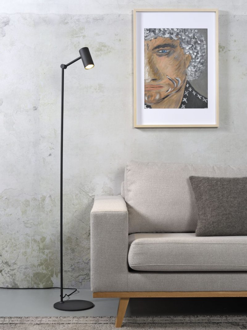 Retro zwart metalen vloerlamp It's About RoMi Montreux - Afbeelding 2
