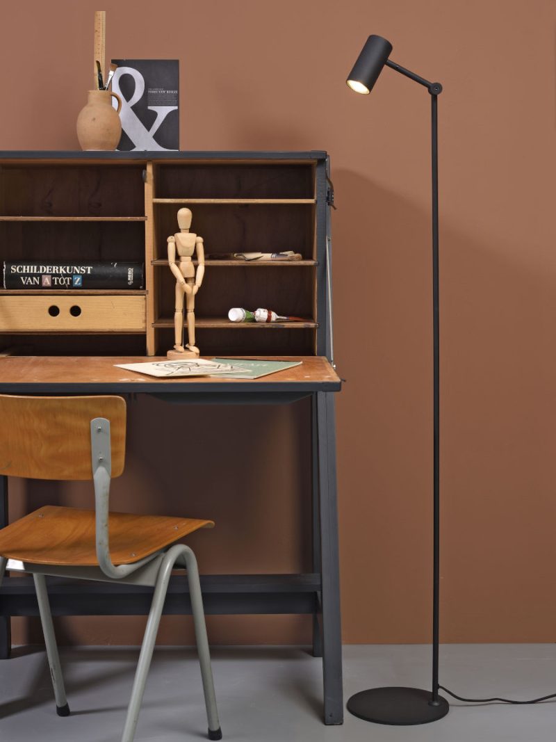Retro zwart metalen vloerlamp It's About RoMi Montreux - Afbeelding 5