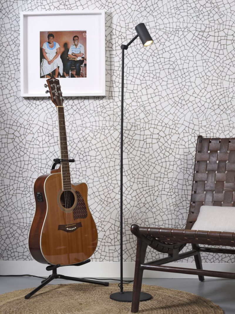Retro zwart metalen vloerlamp It's About RoMi Montreux - Afbeelding 8