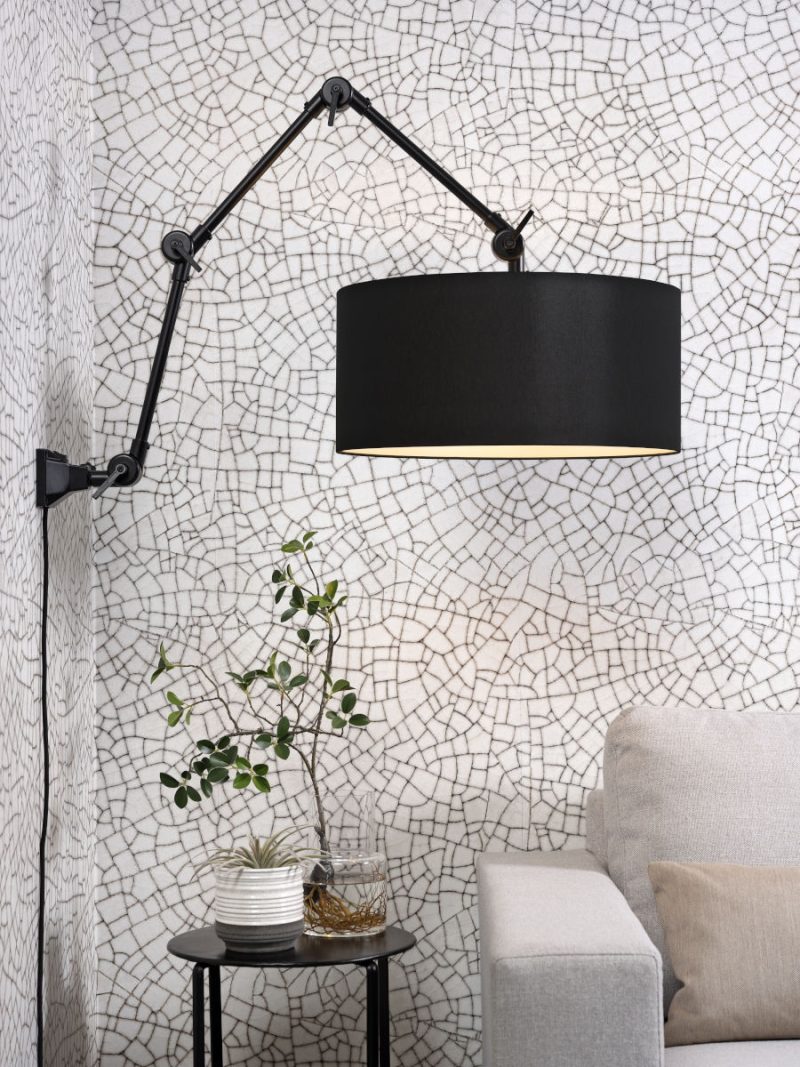 Retro zwarte metalen wandlamp It's About RoMi Amsterdam - Afbeelding 5