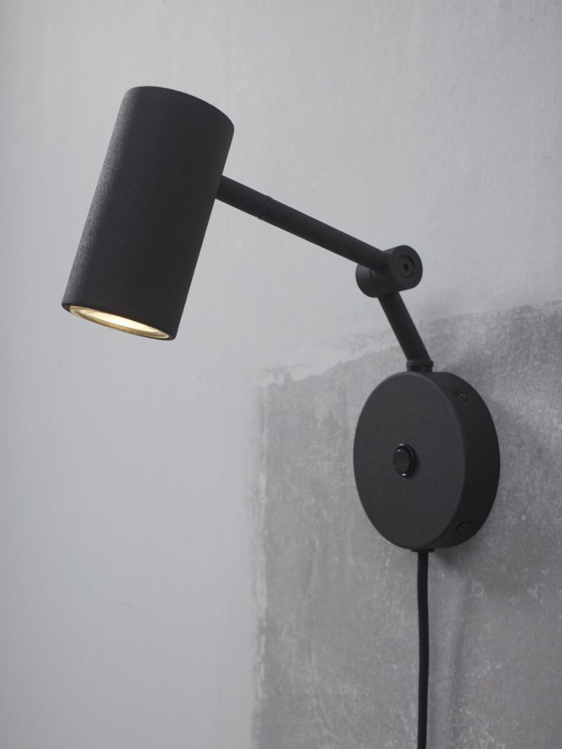Retro zwarte wandlamp metaal It's About RoMi Montreux - Afbeelding 4