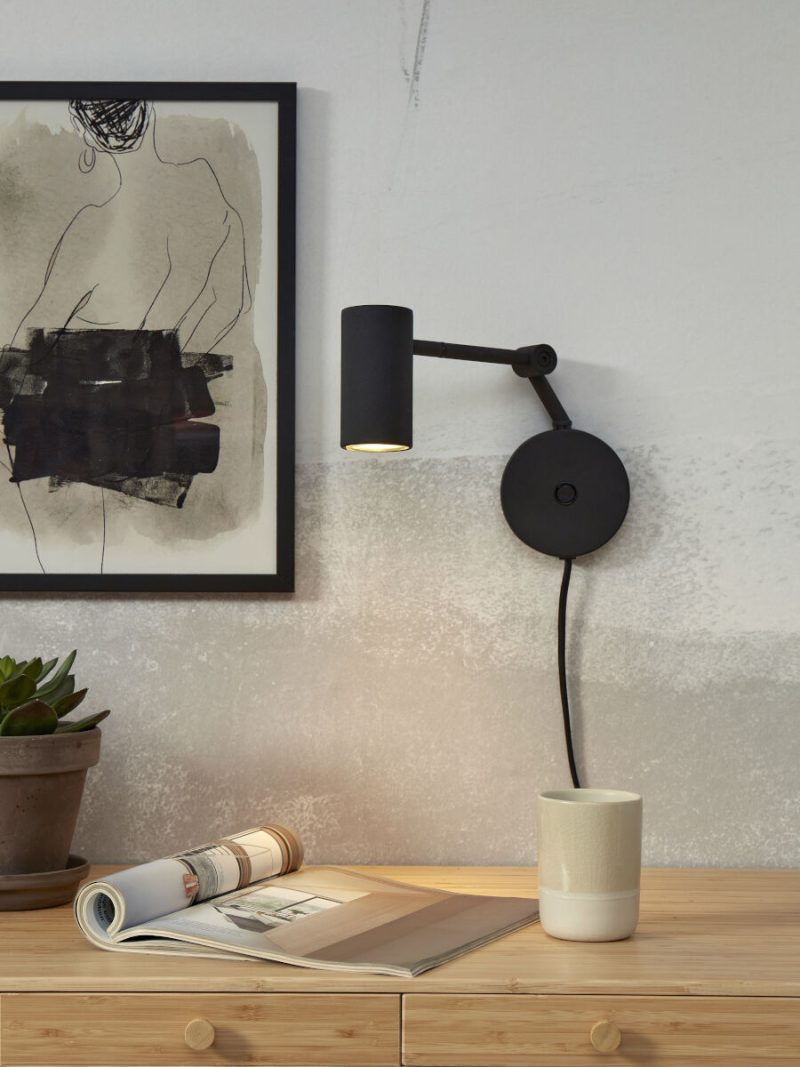 Retro zwarte wandlamp metaal It's About RoMi Montreux - Afbeelding 5