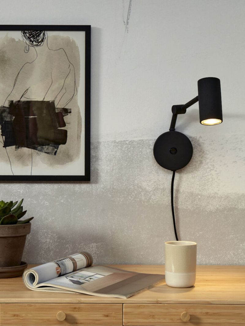 Retro zwarte wandlamp metaal It's About RoMi Montreux - Afbeelding 10