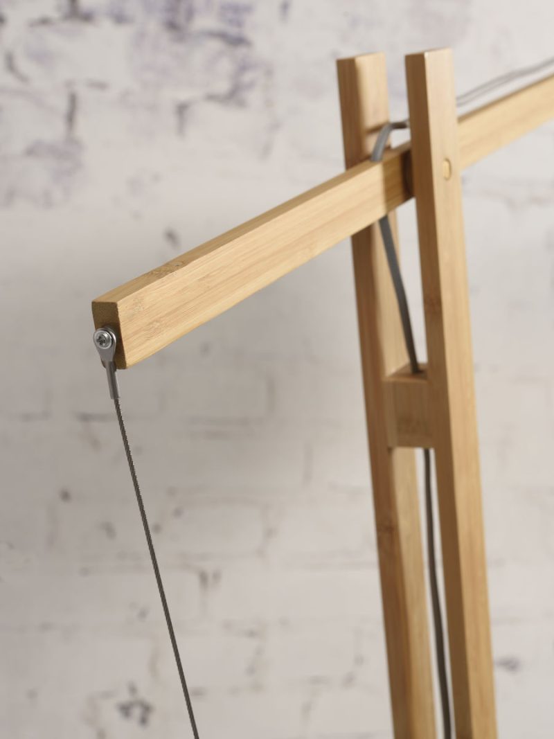 Riet naturel bamboe vloerlamp Boheems GOOD&MOJO Iguazu - Afbeelding 7