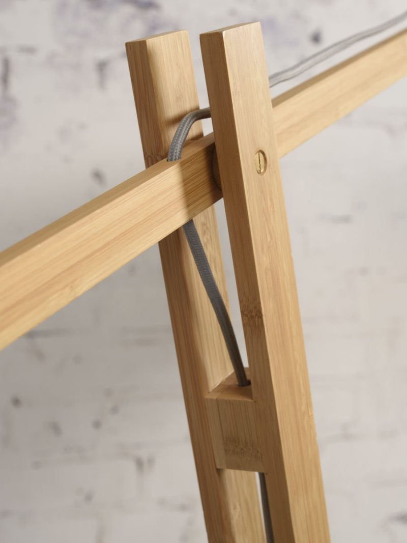 Riet naturel bamboe vloerlamp Boheems GOOD&MOJO Iguazu - Afbeelding 8
