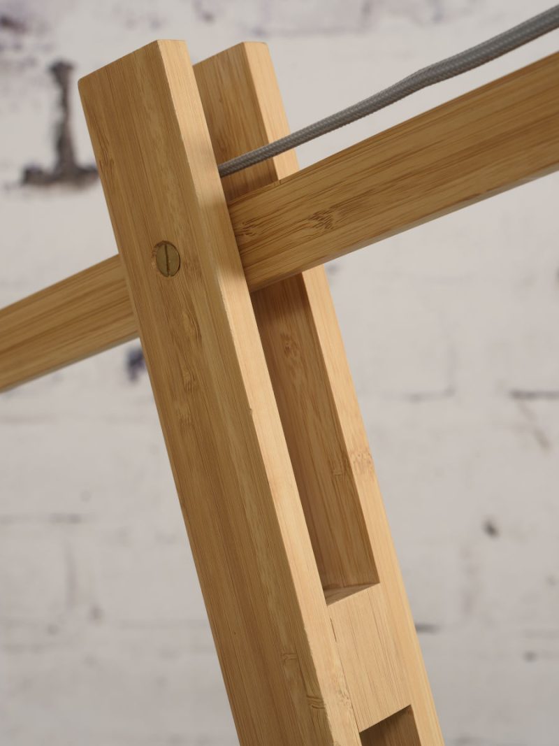 Riet naturel bamboe vloerlamp Boheems GOOD&MOJO Iguazu - Afbeelding 9