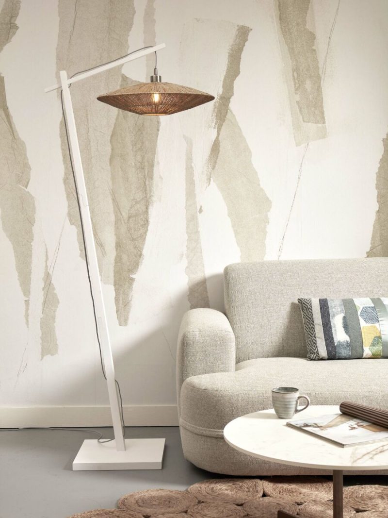 Rieten boheemse naturel vloerlamp GOOD&MOJO Iguazu - Afbeelding 2